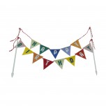 Birthday Cake Flag Garland 19xH14cm